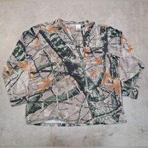 Outfitters Ridge Camouflage Long Sleeve Shirt Mens L Flaws Fusion 3D